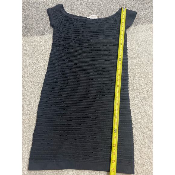NWT BCBGeneration M/L Off Shoulder Bandage Textured Bodycon Dress Black - Picture 3 of 7